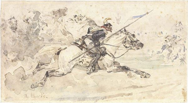 Sebastiano De Albertis - Soldato a cavallo