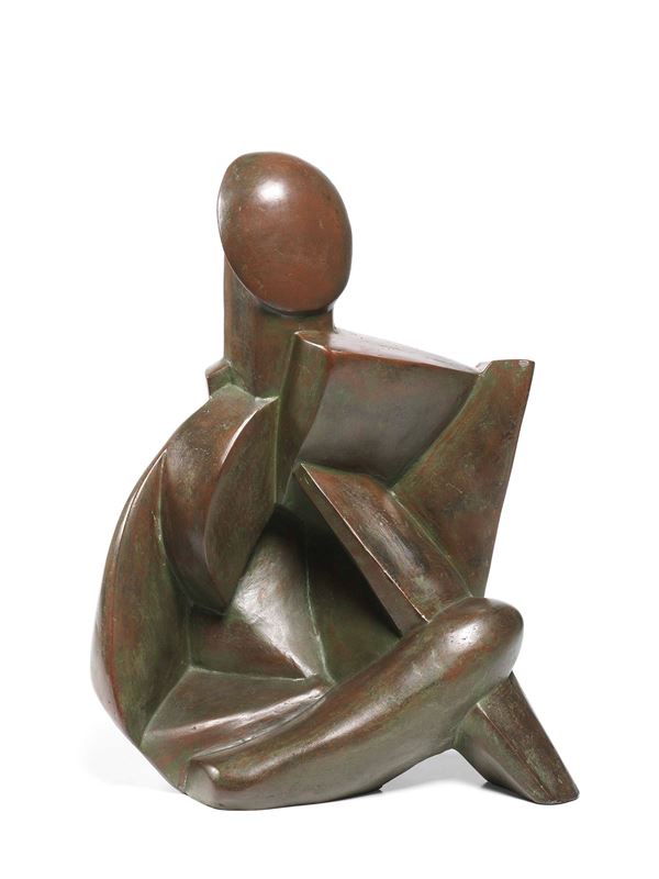 Mino Rosso : Figura  (1931)  - Scultura in bronzo, es. 6/6 - Asta Dipinti e Sculture del XIX e XX secolo - II - Casa d'aste Farsettiarte