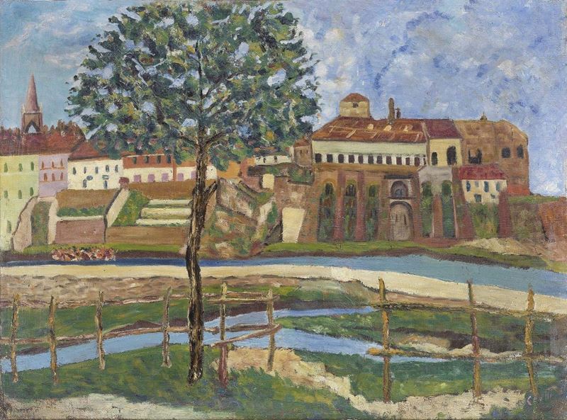 Giuseppe Cesetti - Panorama di Como Visto da Villa Molteni