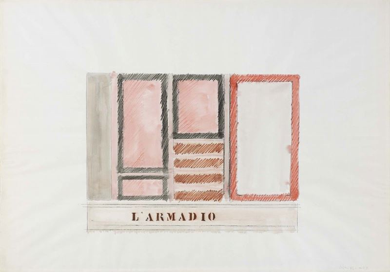 Tano Festa - L'armadio N. 43