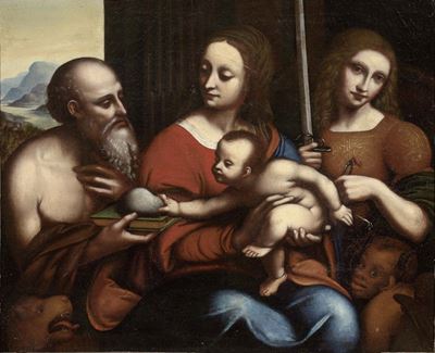 Madonna Col Bambino, San Michele Arcangelo e San Girolamo