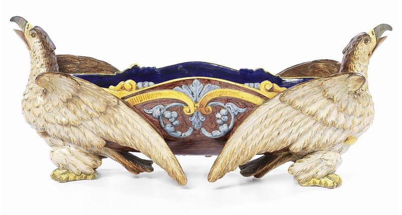 Centrotavola in Maiolica Policroma