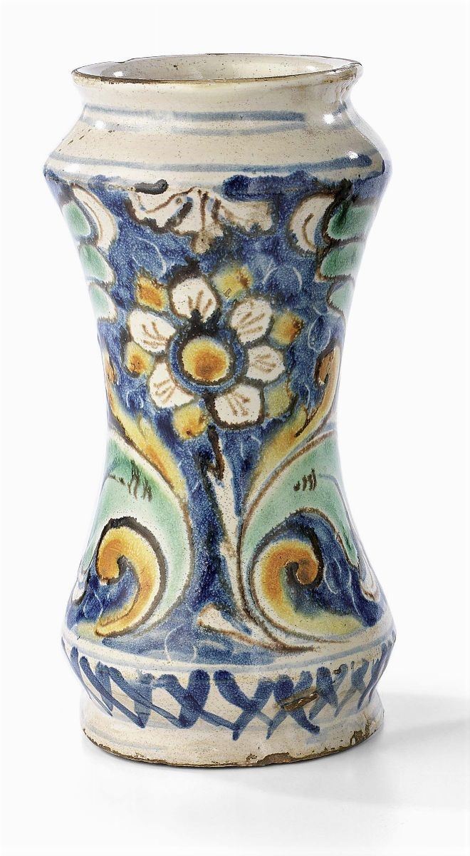 Albarello in Maiolica Policroma