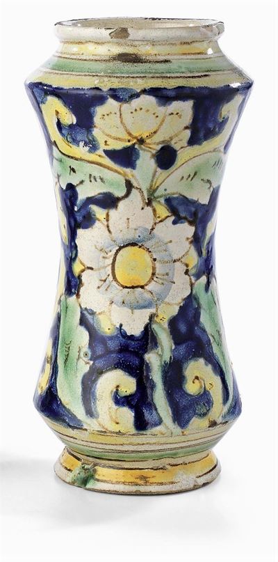 Albarello in Maiolica Policroma