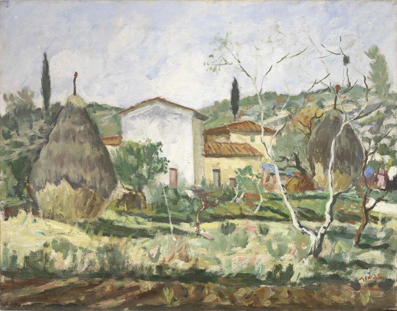 Alberto Caligiani - Paesaggio Toscano