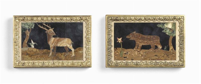 Due Placche in Pietre Dure