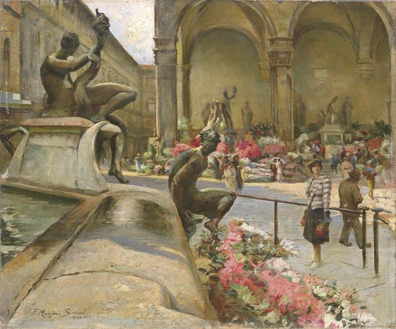 Filippo Marfori Savini - Firenze, Piazza della Signoria