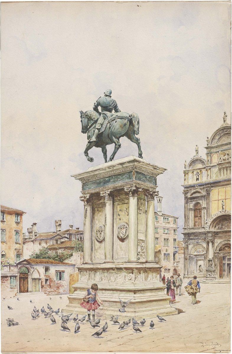 Rafael Senet Y Perez - Campo Santi Giovanni e Paolo, Venezia