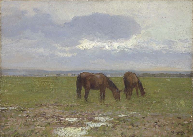 Carlo Passigli - Cavalli al Pascolo