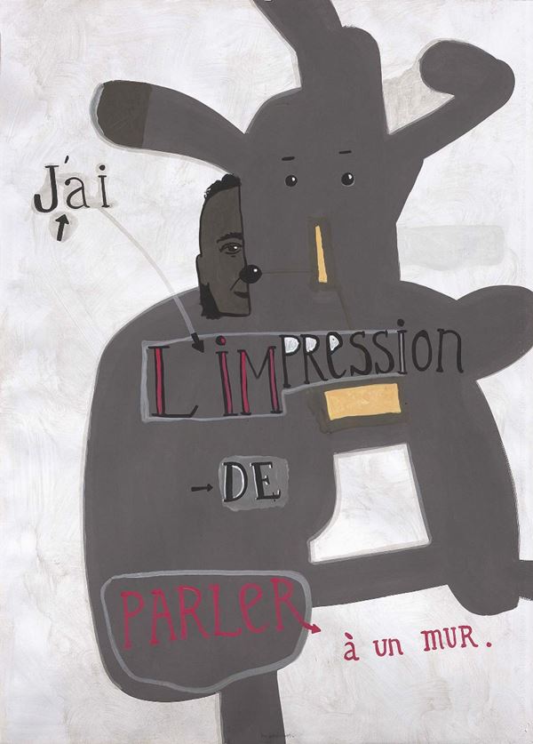 Jean Michel Alberola : Senza titolo  (2005)  - Tempera su carta - Auction Arte Contemporanea - I - Casa d'aste Farsettiarte