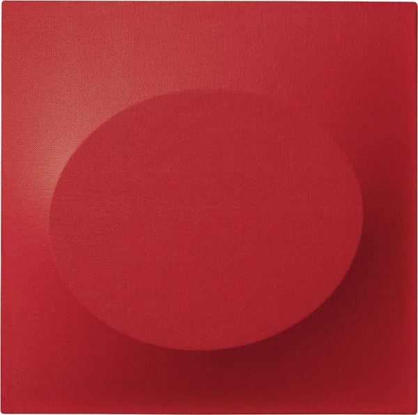 Turi Simeti - Un ovale rosso