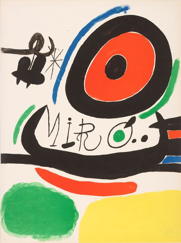 Joan Mir&#243; - Manifesto per la presentazione di tre libri di Miró a Osaka