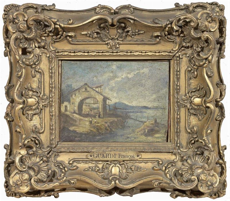 Scuola Veneta del XIX Secolo - Capriccio Marino