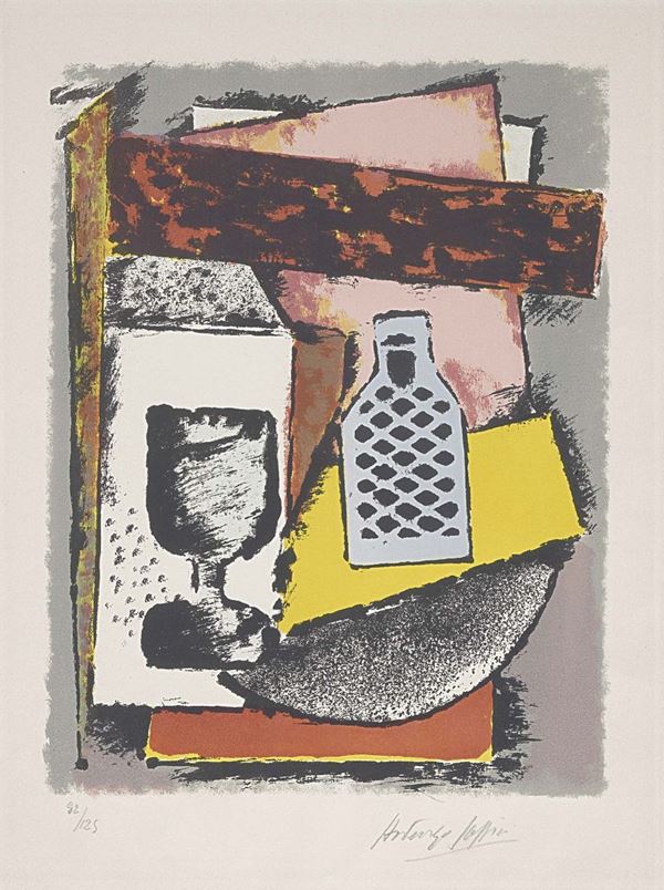 Ardengo Soffici : Trofeino  (1960)  - Litografia a sei colori, es. 82/125 - Auction Arte Contemporanea - I - Casa d'aste Farsettiarte