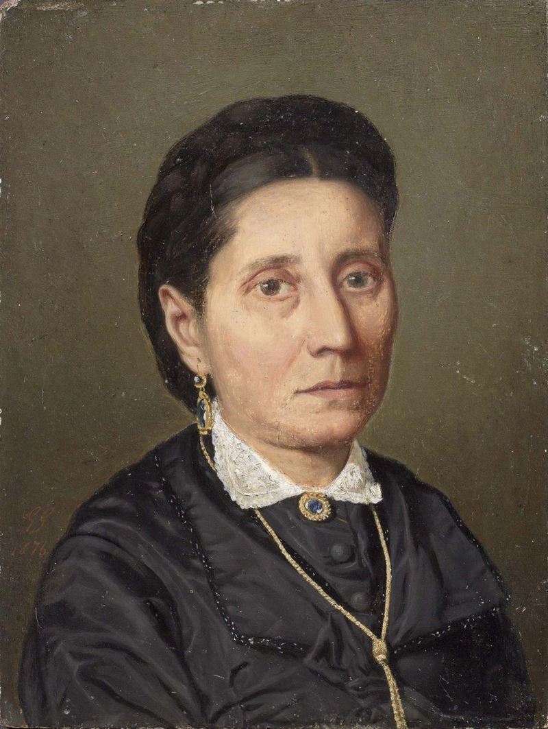 Giacinto Gigante (attr. A) - Ritratto di Donna