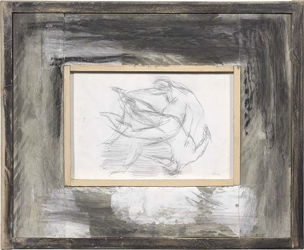 Sandro Chia : Senza titolo  (2006)  - Matita su carta in cornice d'artista - Auction Arte Contemporanea - I - Casa d'aste Farsettiarte