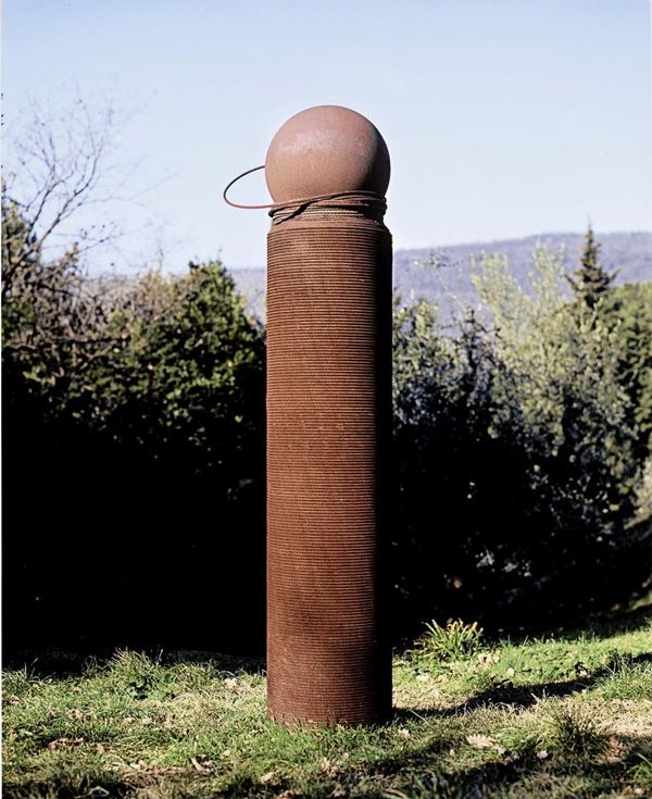 Alighiero Boetti : Palla corda  (1987)  - Ferro, ghisa (courtain) e cavo d'acciaio - Auction Arte Contemporanea - I - Casa d'aste Farsettiarte