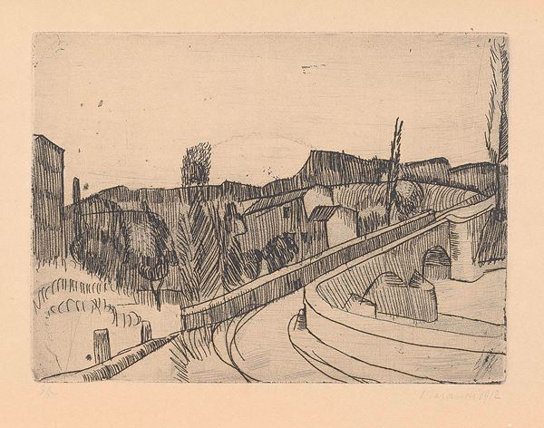 Giorgio Morandi - Il ponte sul Savena a Bologna