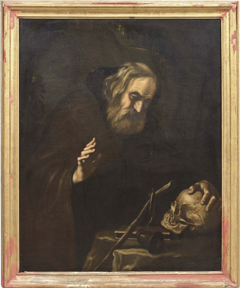 Scuola Napoletana del XVII Secolo - Sant'antonio Abate