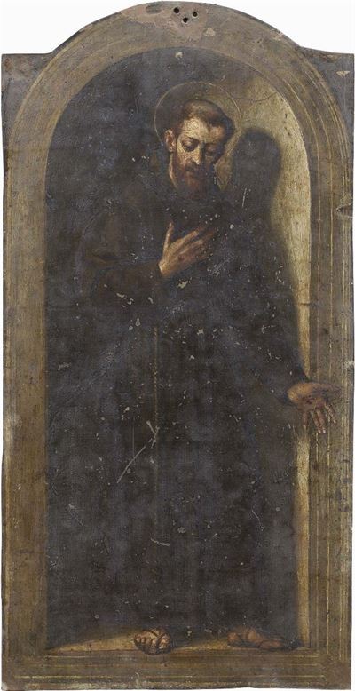 San Francesco che Predica, in una Nicchia Architettonica