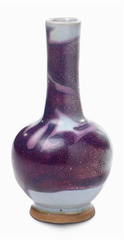Vasetto in Ceramica Viola Azzurro