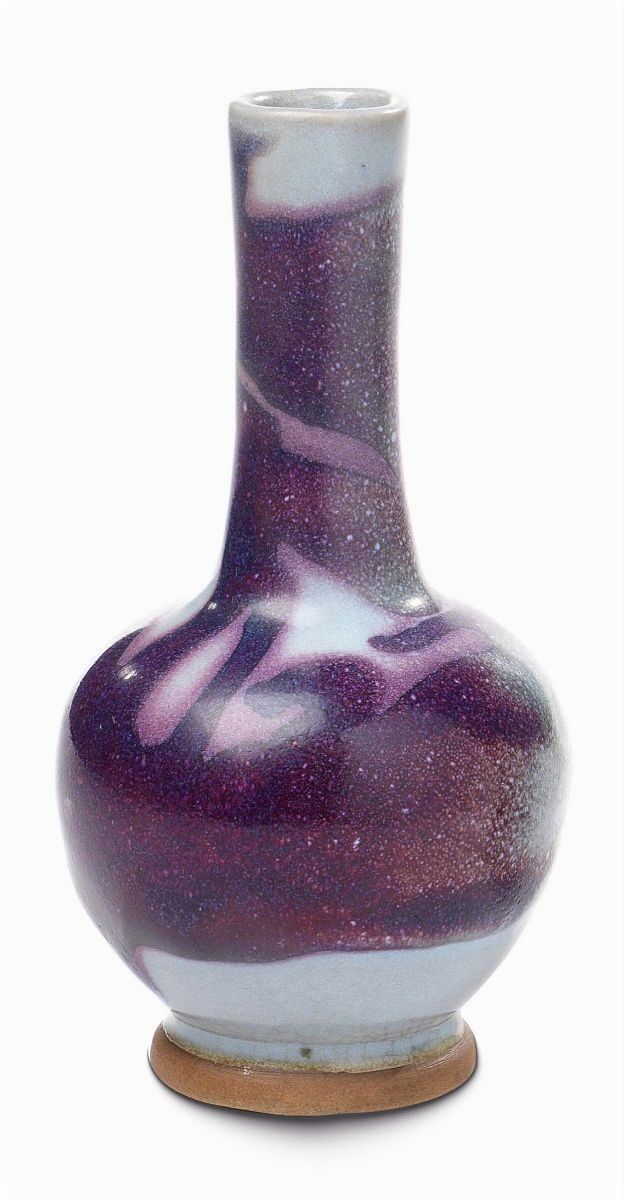 Vasetto in Ceramica Viola Azzurro