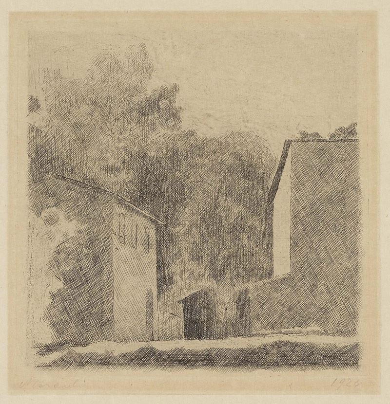 Giorgio Morandi - Paesaggio (chiesanova)