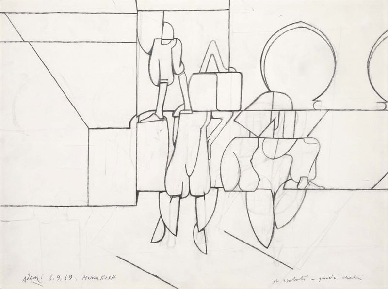 Valerio Adami - Gli Acrobati - Quadri Arabi
