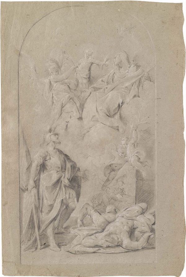 Francesco Monti, detto il Bolognese - Madonna col Bambino, San Maurizio e martiri