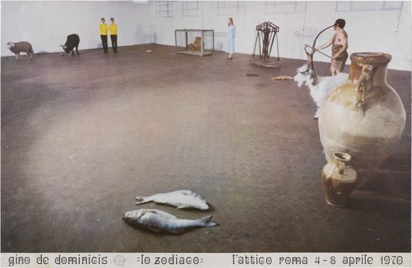 Gino De Dominicis - Manifesto per l'esposizione «Lo Zodiaco»