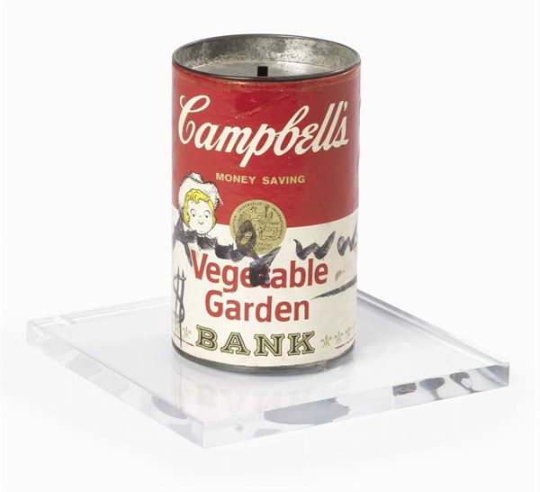 Andy Warhol : Campbell's Vegetable Garden Soup  - Lattina - Asta Dipinti, disegni, sculture, grafica - Arte Contemporanea - I - Casa d'aste Farsettiarte