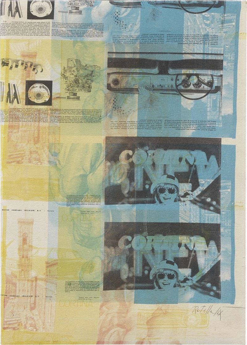 Mimmo Rotella - Senza Titolo