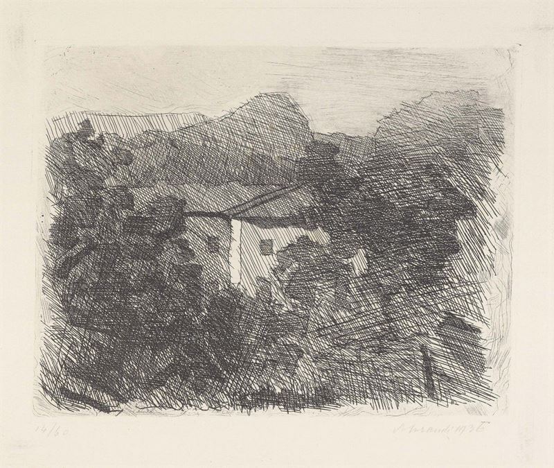 Giorgio Morandi - Paesaggio di Roffeno