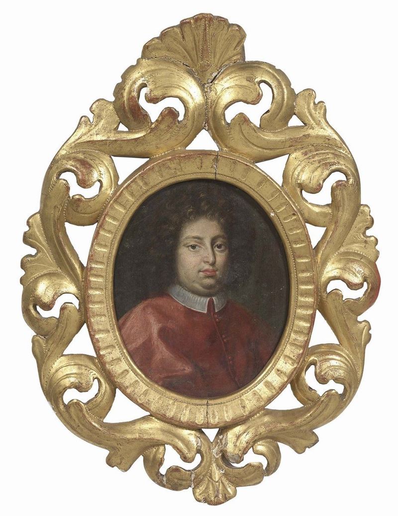 Scuola Romana del XVIII Secolo - Ritratto di Cardinale
