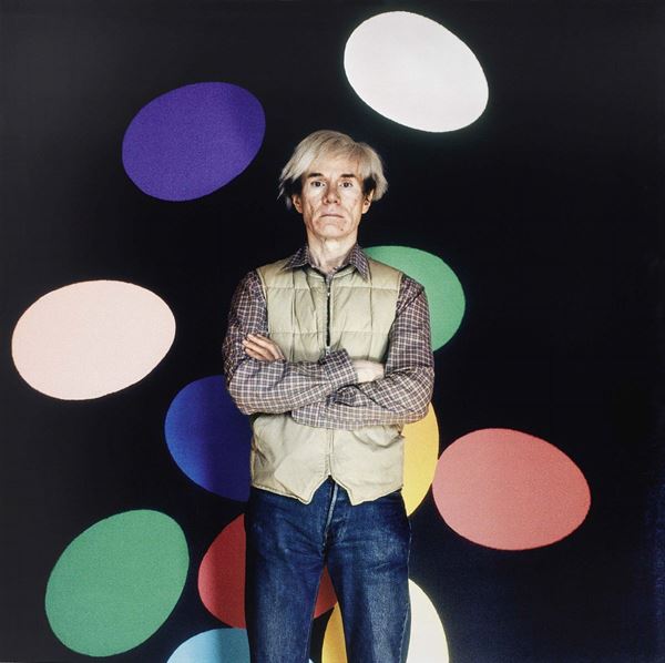 Aurelio Amendola : Andy Warhol, New York, La Factory  (1986)  - Stampa Lambda montata su dibond con distanziale, es. prova d'artista - Auction Dipinti, disegni, sculture, grafica - Arte Contemporanea - I - Casa d'aste Farsettiarte