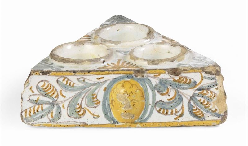 Calamaio Antico in Maiolica Policroma