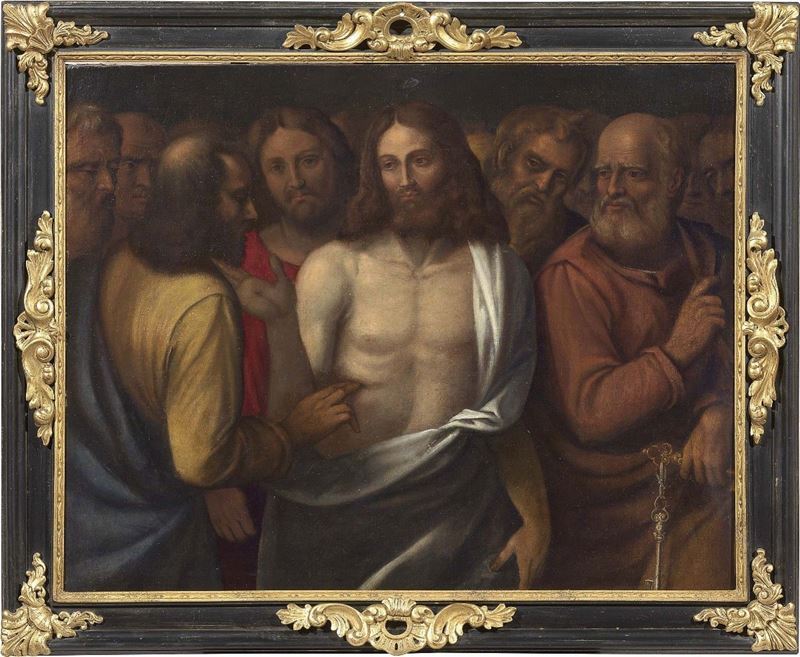 Scuola Veneta del XVI Secolo - Incredulità di San Tommaso