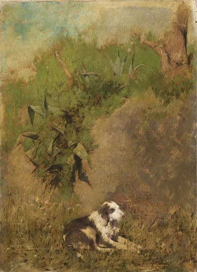 Paesaggio con Cane