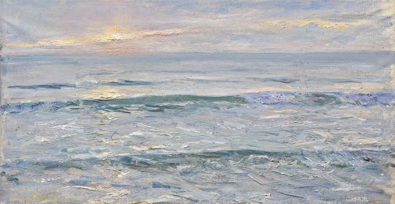 Alceste Campriani - Tramonto sul Mare a Viareggio