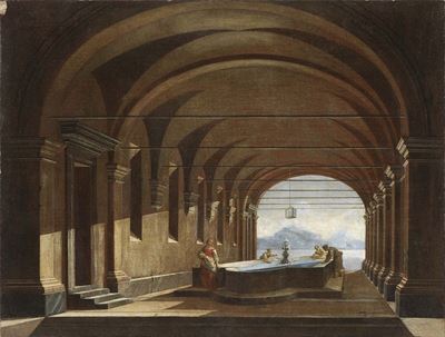 Architettura con Vasca e Lavandaie
