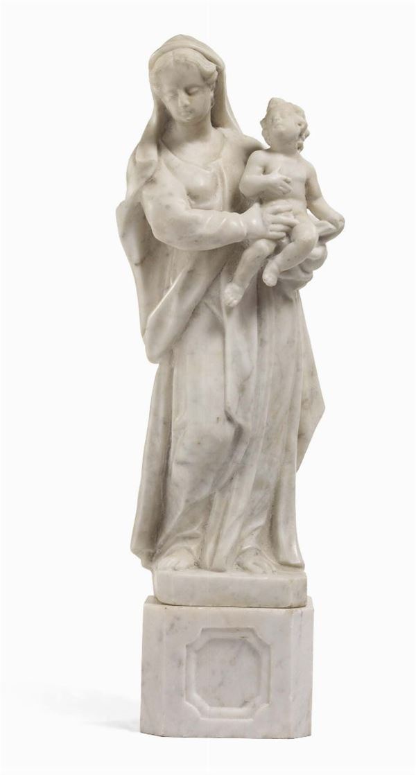 Scuola toscana del XVIII secolo - Madonna col Bambino