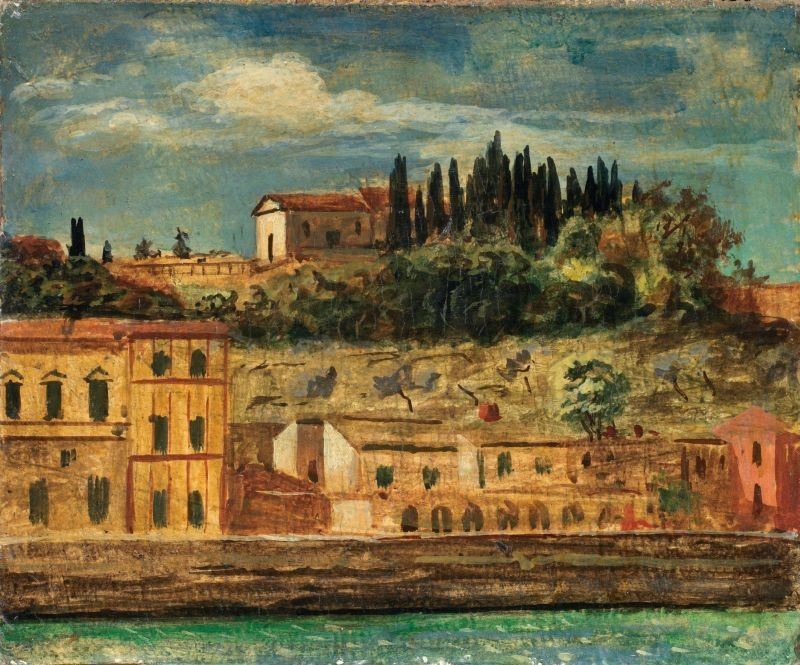Giorgio De Chirico - Veduta di Firenze