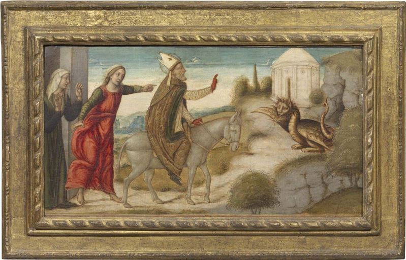 Vincenzo Tamagni, Detto Vincenzo da San Gimignano (attr. A) - San Donato e il Drago