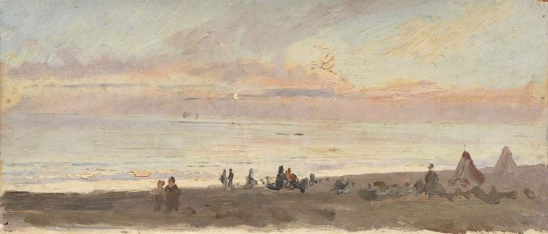 Ignoto del XIX Secolo - Spiaggia di Levanto