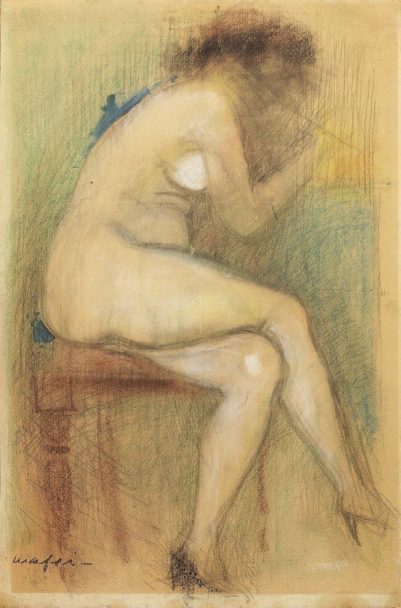 Mario Mafai - Nudo Seduto