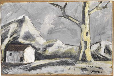 Paesaggio con Albero e Casa