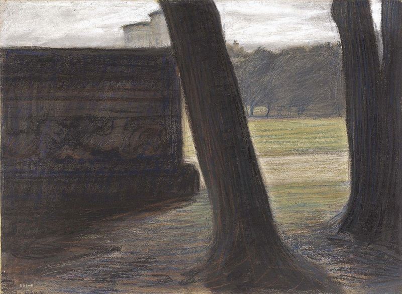 Giacomo Balla - «villa Borghese - Tronchi» e «villa Borghese - le Torri del Museo»