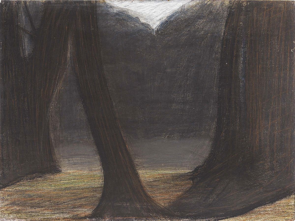 Giacomo Balla - «villa Borghese - Tronchi» e «villa Borghese - le Torri del Museo»