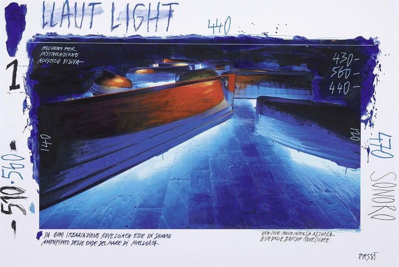 Fabrizio Plessi - Llaut Light, Progetto per Installazione Acustico Visiva