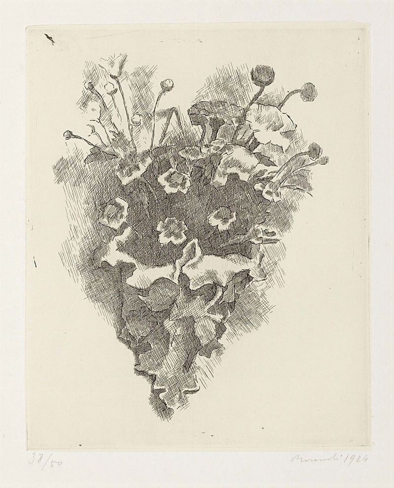 Giorgio Morandi - Cornetto con Fiori di Campo